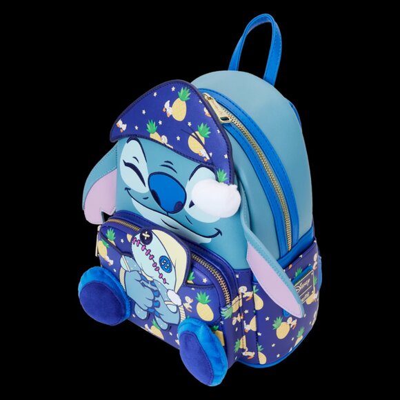 SDCC Limited Edition Bedtime Stitch Glow Mini Backpack and Wallet main image 9